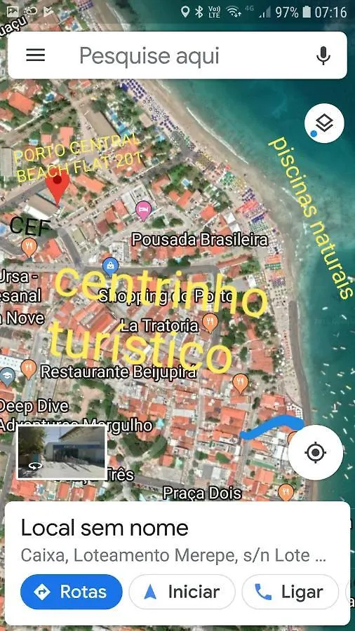 Porto Central 201 2Q Vila turística 50m do mar Pôrto das Galinhas 0*,  Brasil